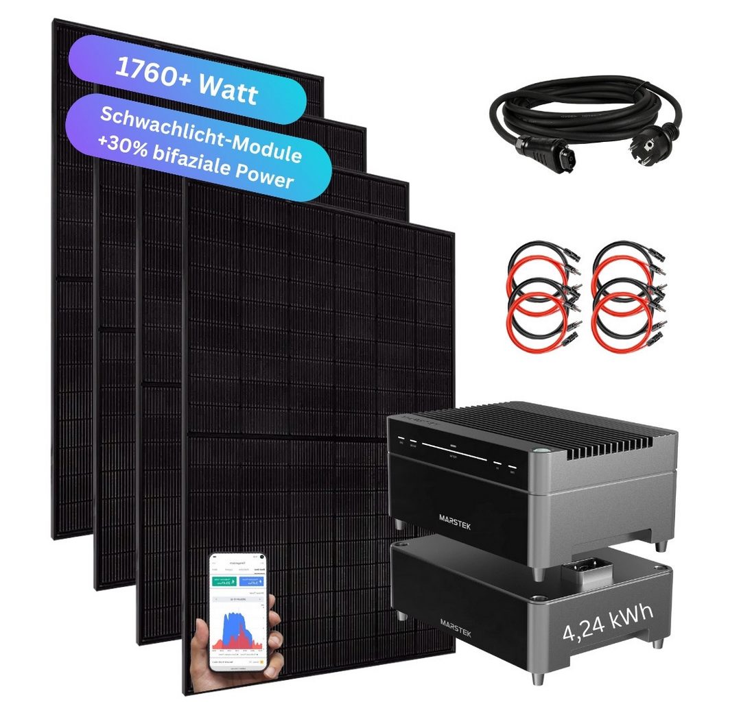 MyVoltaics Balkonkraftwerk 1760+ Watt MIT SPEICHER Marstek Venus A 4