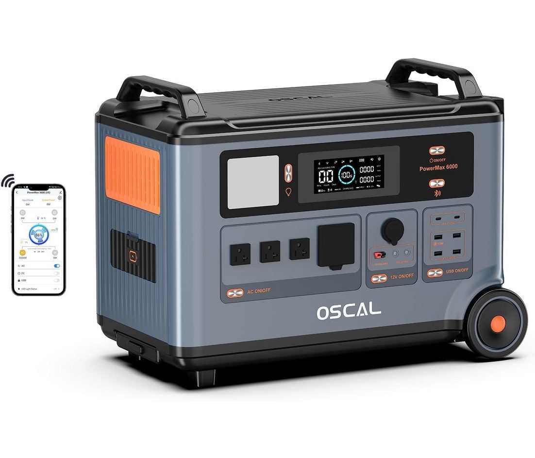OSCAL Stromerzeuger 6000W(7200W Peak) Solargenerator