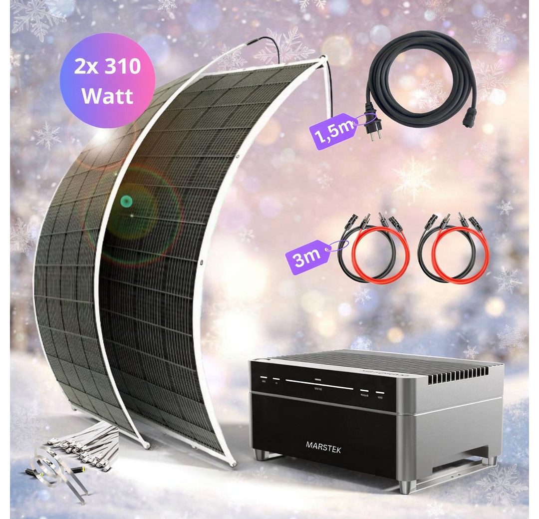 MyVoltaics Balkonkraftwerk MyUltraleicht 620 Watt MIT SPEICHER Marstek Venus A 2