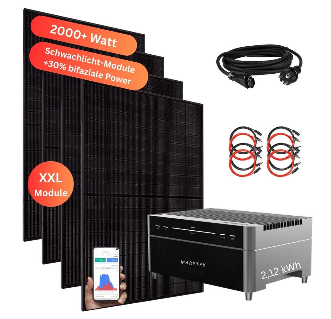 MyVoltaics Balkonkraftwerk a 2000+ Watt MIT SPEICHER Marstek Venus A 2